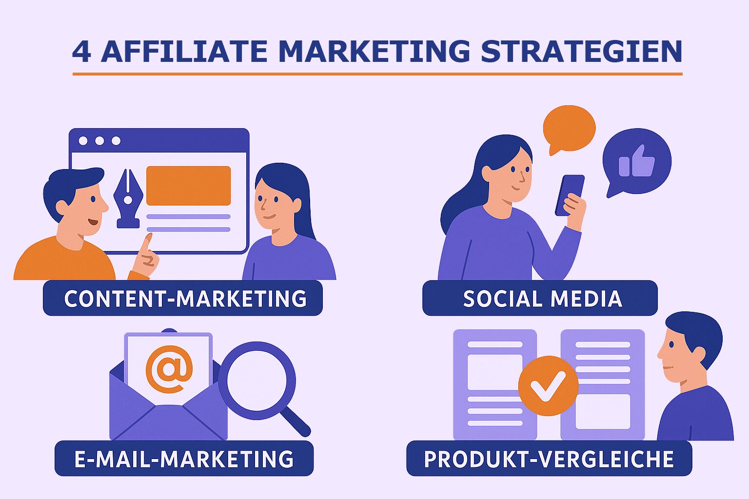 4 Affiliate Marketing Strategien