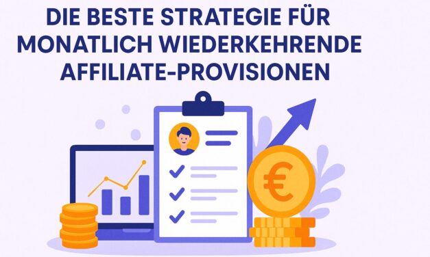 Die beste Strategie für monatlich wiederkehrende Affiliate-Provisionen